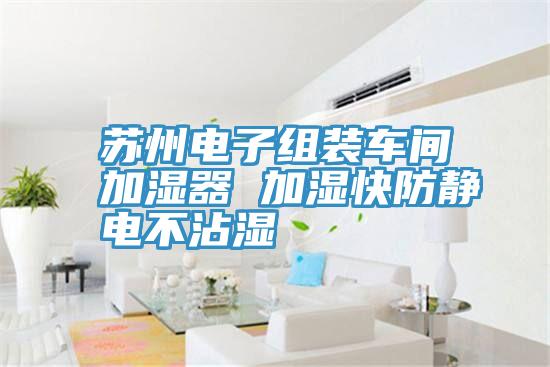 蘇州電子組裝車(chē)間加濕器 加濕快防靜電不沾濕