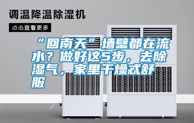 “回南天”墻壁都在流水？做好這5步，去除濕氣，家里干燥忒舒服