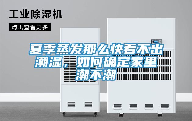 夏季蒸發(fā)那么快看不出潮濕，如何確定家里潮不潮