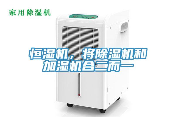 恒濕機(jī)，將除濕機(jī)和加濕機(jī)合二而一