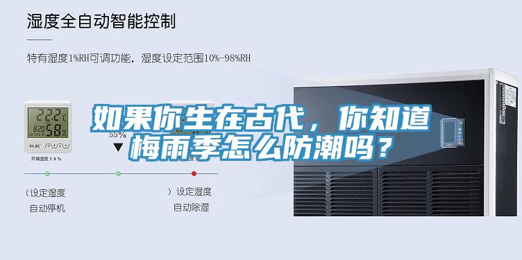 如果你生在古代，你知道梅雨季怎么防潮嗎？