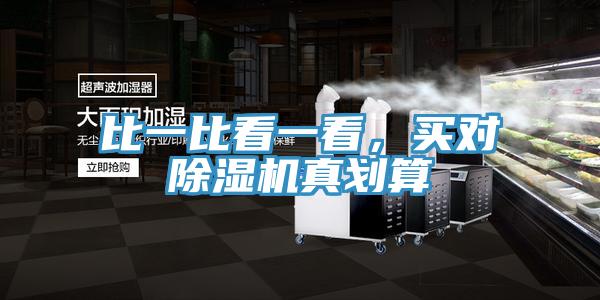 比一比看一看，買對除濕機真劃算