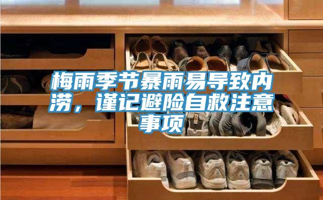 梅雨季節(jié)暴雨易導(dǎo)致內(nèi)澇，謹(jǐn)記避險(xiǎn)自救注意事項(xiàng)