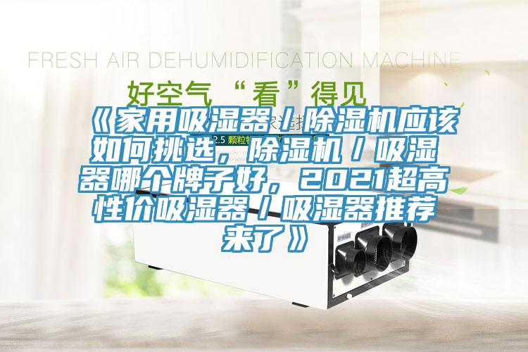 《家用吸濕器／除濕機(jī)應(yīng)該如何挑選，除濕機(jī)／吸濕器哪個(gè)牌子好，2021超高性價(jià)吸濕器／吸濕器推薦來了》