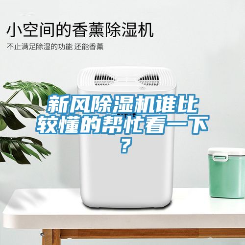 新風除濕機誰比較懂的幫忙看一下？