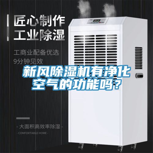 新風(fēng)除濕機(jī)有凈化空氣的功能嗎？
