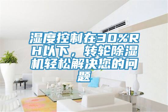 濕度控制在30%RH以下，轉(zhuǎn)輪除濕機(jī)輕松解決您的問題
