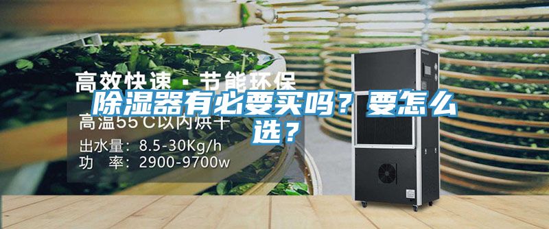 除濕器有必要買嗎？要怎么選？