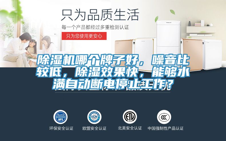 除濕機(jī)哪個(gè)牌子好，噪音比較低，除濕效果快，能夠水滿自動(dòng)斷電停止工作？