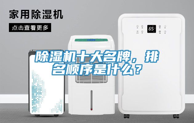 除濕機十大名牌，排名順序是什么？