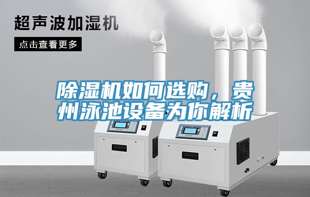 除濕機如何選購，貴州泳池設備為你解析