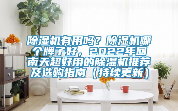 除濕機(jī)有用嗎？除濕機(jī)哪個(gè)牌子好，2022年回南天超好用的除濕機(jī)推薦及選購(gòu)指南（持續(xù)更新）