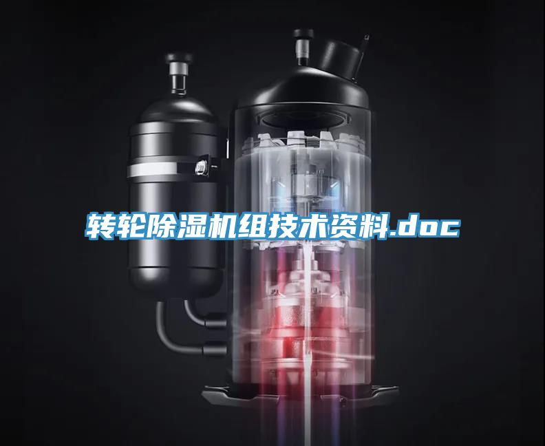 轉(zhuǎn)輪除濕機組技術資料.doc