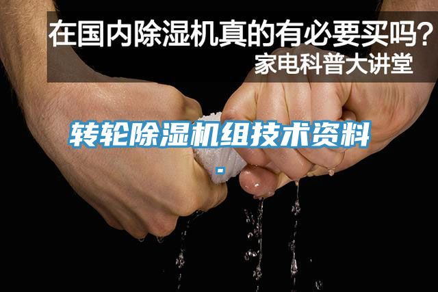 轉(zhuǎn)輪除濕機組技術資料.