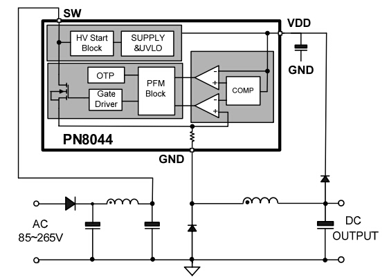 PN8046典型應(yīng)用圖