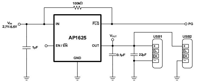 AP1625典型應(yīng)用電路圖