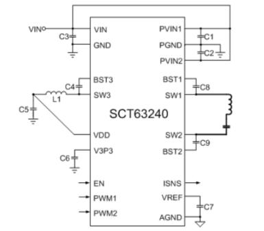 SCT63240 典型應(yīng)用電路圖